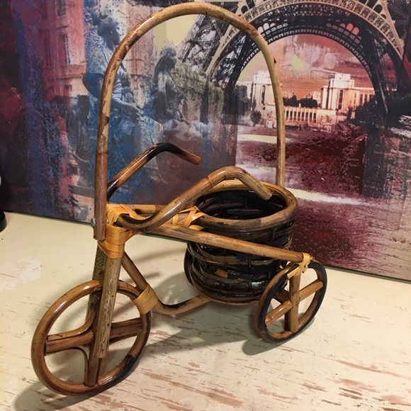 Vintage Ratan Bike W/Handle - Picture 3 of 12